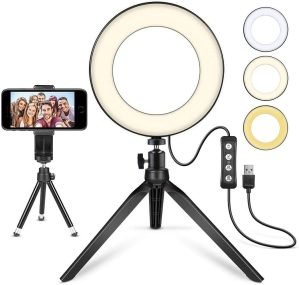 6 inch Small Ring Light with Stand