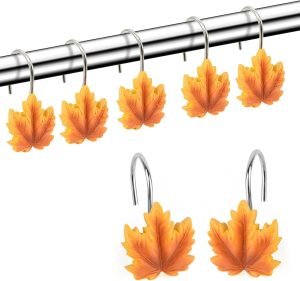 Maple Leaf Shower Curtain Hooks