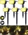 6 Pack Solar Spot Lights