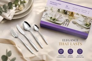 24 Piece Silverware Set