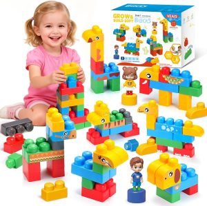 34 PCS STEM Soft Building Blocks Set