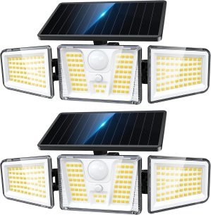 210 LED Motion Sensor Outdoor Lights