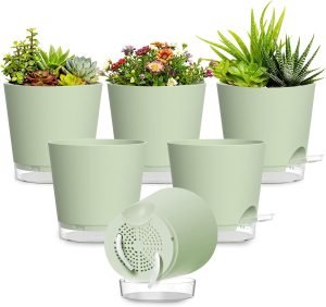 Plant Pots 4 Inch Self Watering Pots