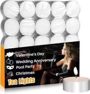 Unsecented White Tea Lights Candles