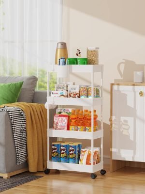 Slim Rolling Storage Cart