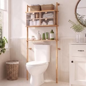 Bamboo Over the Toilet Storage