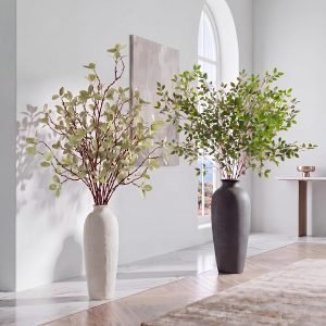 8 Pack Artificial Tall Greenery Stems Set