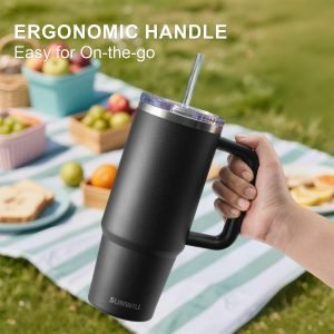 Coffee Tumbler with Straw 30 oz