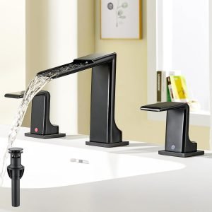 Black Bathroom Faucet 3 Hole