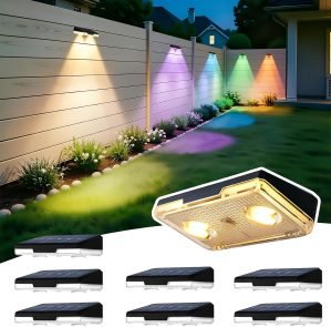 Solar Fence Lights Outdoor