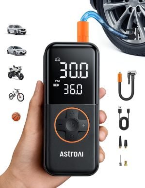 Cordless Tire Inflator Portable Air Compressor