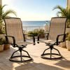 Swivel Patio Dining Chairs Set