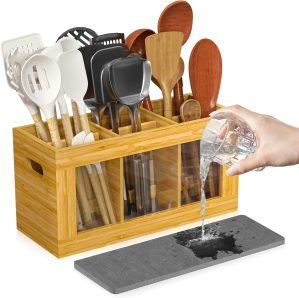 Bamboo Kitchen Utensil Holder