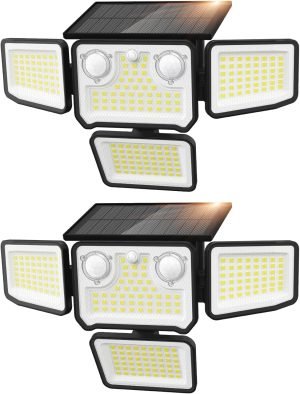 4500LM Solar Lights Outdoor Waterproof