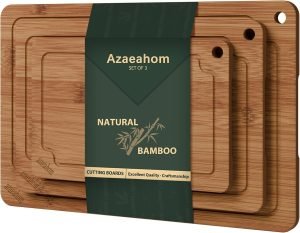 3-Piece Bamboo Cutting Board Set