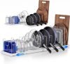 Expandable pots pans and lid organizer