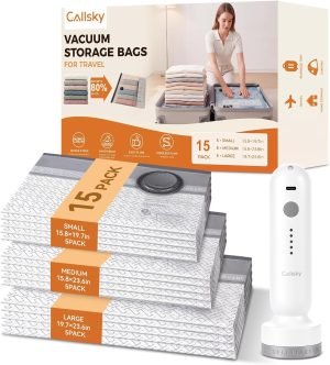 15-Pack Vacuum Storage Bags