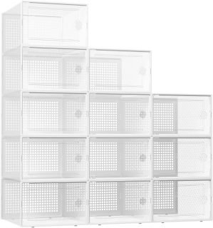 Shoe Storage Boxes 12 Pack