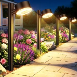 8 Pack Solar Pathway Lights Outdoor