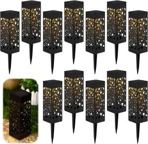 12-Piece Solar Pathway Lights