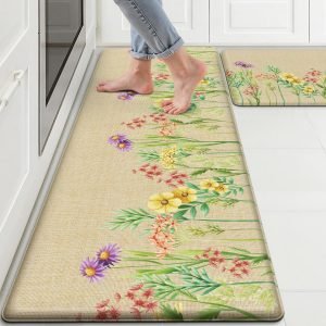 Floral Kitchen Mats 2-Piece Set