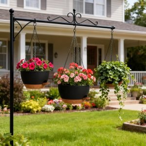 Set of 3-10 Inch Self Watering Hanging Planters