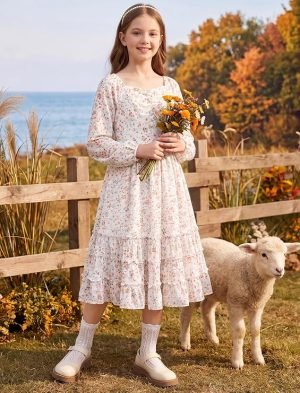 Casual Ruffle Smocked Dresses