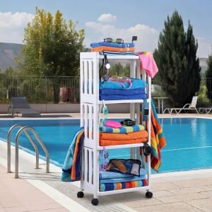 Outdoor Pool Towel Rack