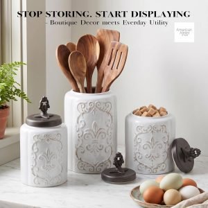 American Atelier Ceramic Kitchen Canister Set