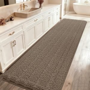 Dark Beige Bathroom Rug Mat