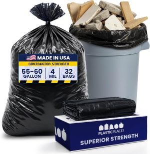 Plasticplace 55 Gallon Contractor Bags