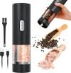 2 in 1 Electric Salt and Pepper Grinder Set