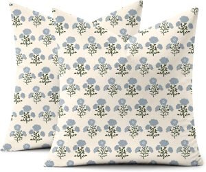 Vintage Floral Velvet Throw Pillow Covers