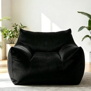 Big Bean Bag Chair with Armrests for Adults