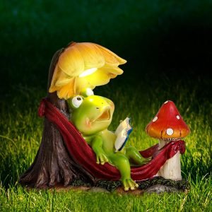 Solar Frog Garden Decor