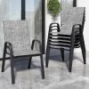 Stackable Patio Chairs Set of 6