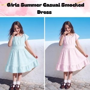 Stelle Girls’ Smocked Summer Dress