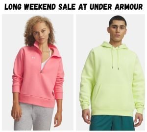 Long Weekend Sale at Under Armour !