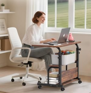 Portable Rolling Desk on Wheels