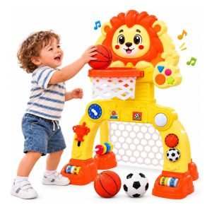 Lion Basketball Hoop & Soccer Goal 