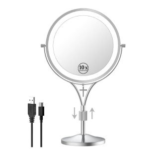 Magnifying Mirror with 3 Color Lights