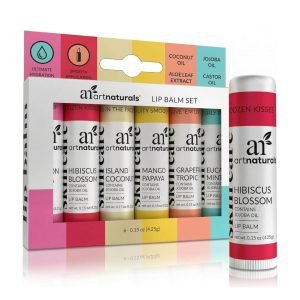 ArtNaturals Beeswax Lip Balm Set 6 Pack