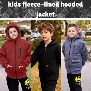 Kids Fleece-Lined Hooded Jacket