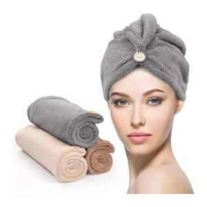 3 Pack Microfiber Hair Towels Wrap