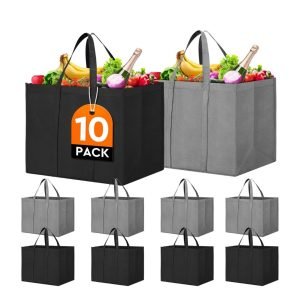Reusable Grocery Shopping Bags 10 Pack