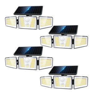 4 Pack Solar Flood Lights
