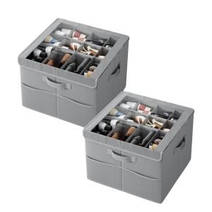 Shoe Organizer for Closet 2 Pack