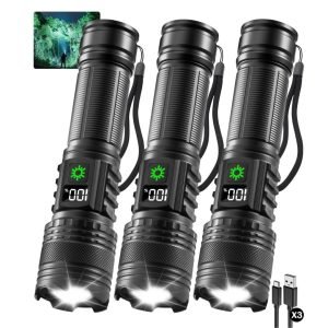 3 Pack Rechargeable Flashlights