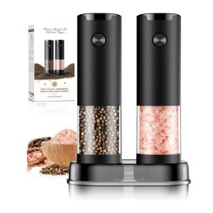 Electric Salt and Pepper Grinder Set