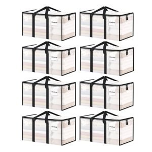 8 Pack Extra Large Clothes Storage Bins